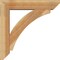 Ekena Millwork Thorton Slat Rough Sawn Bracket w/ Offset Brace, Western Red Cedar, 6"W x 26"D x 26"H BKT0604X26X26THR06RWR - alternate 3